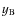 $y_{\rm B}$