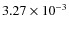 $ 3.27\times 10^{-3}$