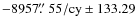 $-8957\hbox{$.\!\!^{\prime\prime}$ }55/{\rm cy} \pm 133.29$