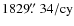 $1829 \hbox{$.\!\!^{\prime\prime}$ }34/{\rm cy}$