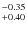 $\rm _{+0.40}^{-0.35}$