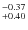 $\rm _{+0.40}^{-0.37}$
