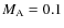 $\ensuremath{M_{\rm A}} =0.1$