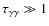 $\tau_{\gamma\gamma}\gg 1$