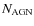 $N_{\rm AGN}$