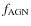 $f_{\rm AGN}$