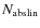$N_{\rm abslin}$