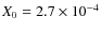 $X_0=2.7\times 10^{-4}$