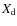 $X_{\rm d}$