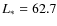 $L_\ast = 62.7$