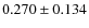 $0.270 \pm 0.134$