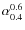 $\alpha_{0.4}^{0.6}$