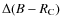$\Delta (B-R_{\rm C})$