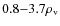 $0.8{-}3.7\rho_{\rm v}$