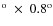 $^{\rm o}~\times~0.8^{\rm o}$
