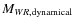 $M_{WR,{\rm dynamical}}$