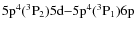 ${\rm 5p^4(^3P_2)5d{-}5p^4(^3P_1)6p}$