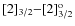 ${\rm [2]_{3/2}{-}[2]^o_{3/2}}$