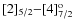 ${\rm [2]_{5/2}{-}[4]^o_{7/2}}$