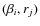 $(\beta_i, r_j)$