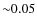 ${\sim}0.05$