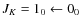 $J_K = 1_0 \leftarrow 0_0$