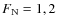 $F_{\rm N}=1,2$