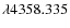 $\lambda 4358.335$