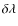 $\delta\lambda$