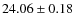 $24.06 \pm 0.18$