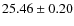 $25.46 \pm 0.20$