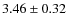 $3.46 \pm 0.32$