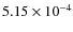 $5.15 \times 10^{-4}$