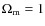 $\Omega _{\rm m}=1$