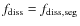 $f_{\rm diss}=f_{\rm diss,seg}$