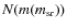 $N(m(m_{\rm sr}))$