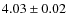 $4.03 \pm 0.02$