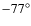$-77^\circ$
