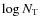 $\log N_{\rm T}$