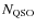 $N_{\rm QSO}$