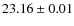 $23.16 \pm 0.01$