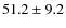 $51.2\pm9.2$
