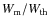 $W_{\rm m}/W_{\rm th}$