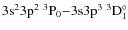 $\rm 3s^23p^2~^3P_0{-} 3s3p^3~^3D^{\circ}_1$