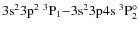 $\rm 3s^23p^2 ~^3P_1{-}3s^23p4s
~^3P^{\circ}_2$