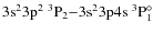 $\rm 3s^23p^2 ~^3P_2{-} 3s^23p4s
~^3P^{\circ}_1$