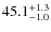 $ 45.1 _{\rm - 1.0 }^{+ 1.3 }$