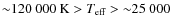 ${\sim} 120~000~{\rm K} > T_{\rm eff} > {\sim}25~000$