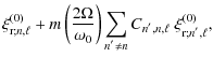 $\displaystyle \xi_{{\rm r};n,\ell}^{\left(0\right)}+m\left(\frac{2\Omega}{\omeg...
...um_{n^{'} \neq n}C_{n^{'},n,\ell}\; \xi_{{\rm r};n^{'},\ell}^{\left(0\right)} ,$