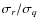 $\sigma_r/\sigma_q$